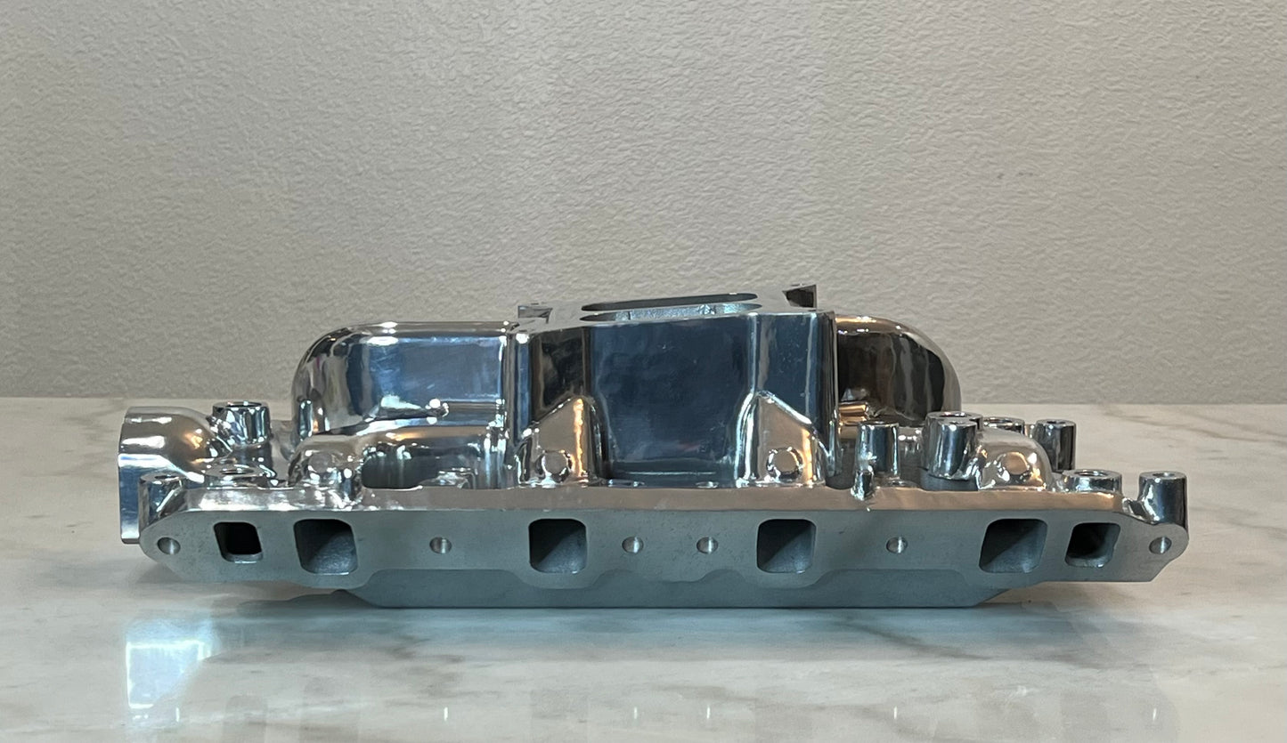 Polished Aluminum Intake Manifold Fits Small Block Ford 302 Dual Plane, Air Gap