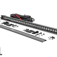 30 Inch Black Series LED Light Bar | Single Row | Cool White DRL