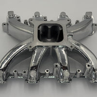 Polished Aluminum Single Plane Carburetor Swap Intake Manifold Compatible with GM LS Gen III/IV LS3 L92 Engines 6.2L V8 Rectangular Port Heads 2500-7000 RPM With Seals & Bolts L76 L76 L77 L94 L96 6.0L