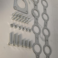 Stainless Steel Shorty Exhaust Headers – Fits 1999-2001 GMC Sierra 1500 2500, 2000-2001 GMC Yukon 4.8L 5.3L with EGR – Direct Bolt-On Manifold Replacement