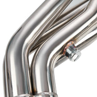 Long Tube Exhaust Headers 1 5/8 Inch Primaries 2.5 Inch Collectors Polished 304 Stainless Steel Fits 1988 - 1998 Chevy GMC C1500 C2500 K1500 K2500 Silverado Sierra Truck 5.0L 5.7L Small Block V8