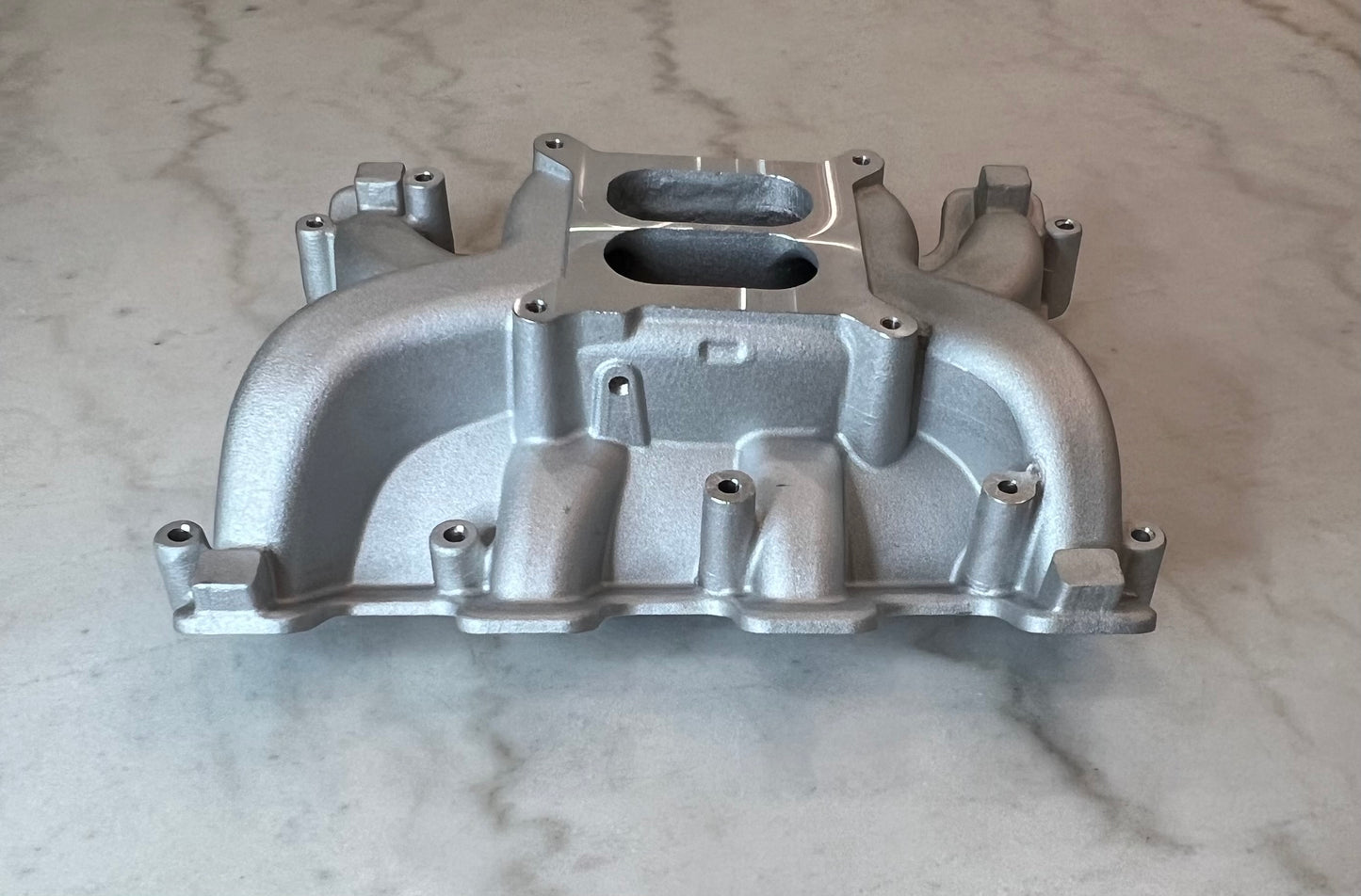 Dual Plane Carburetor Intake Manifold For Cathedral Port LS Engines