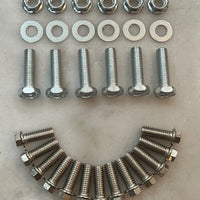 Polished Stainless Steel Long Tube Headers for Small Block Chevy.