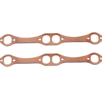 Certified Automotive Experts – Copper Header Gaskets Small Block Chevy 265 283 302 305 327 350 383 400 SBC Exhaust Manifold Gasket Set Reusable No Leak Oval Port Gaskets Fits Gen 1 Engines 1955–2002