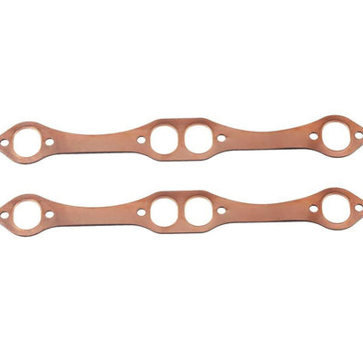 Certified Automotive Experts – Copper Header Gaskets Small Block Chevy 265 283 302 305 327 350 383 400 SBC Exhaust Manifold Gasket Set Reusable No Leak Oval Port Gaskets Fits Gen 1 Engines 1955–2002