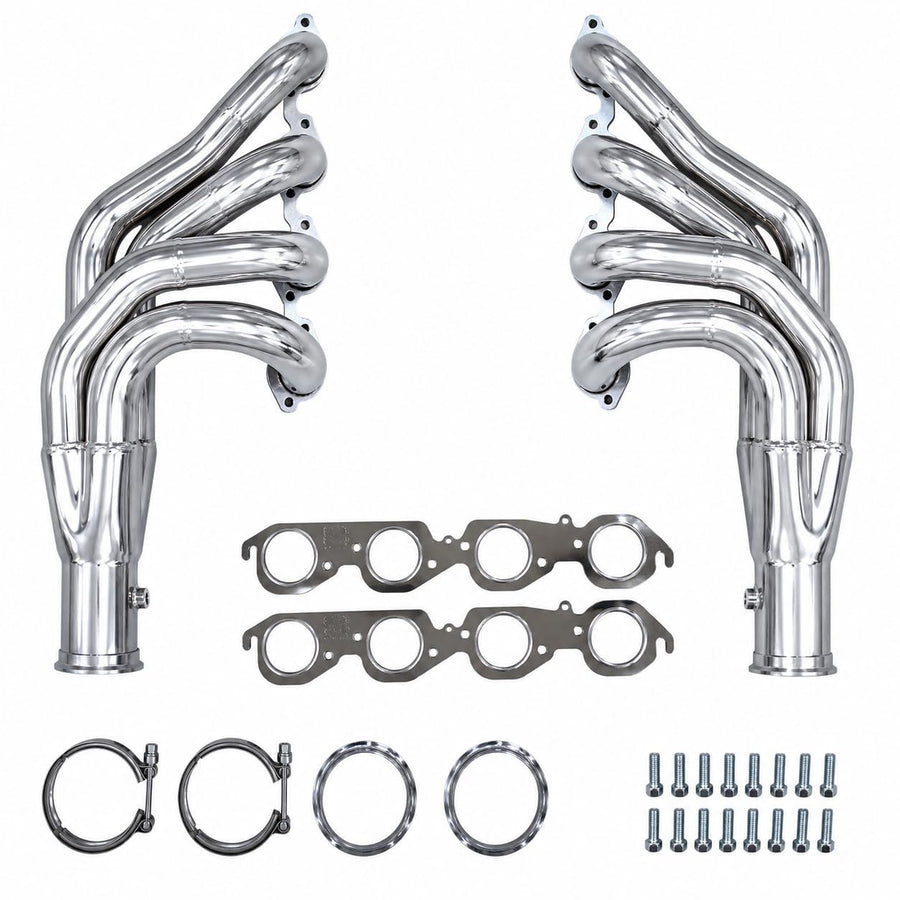 Ceramic Coated BBC Twin Turbo Headers 2.25