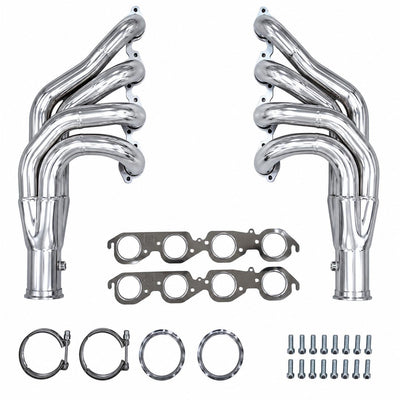 Ceramic Coated BBC Twin Turbo Headers 2.25" 3.5" V-Band Chevy