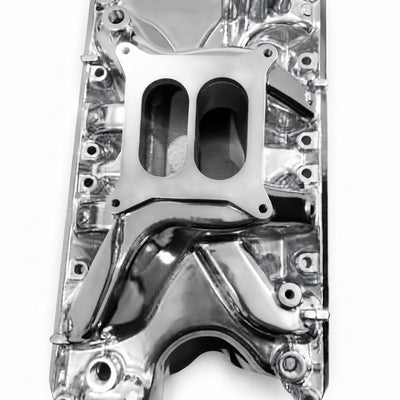 Polished Aluminum Dual Plane Intake Manifold for Ford 351W 351 Windsor