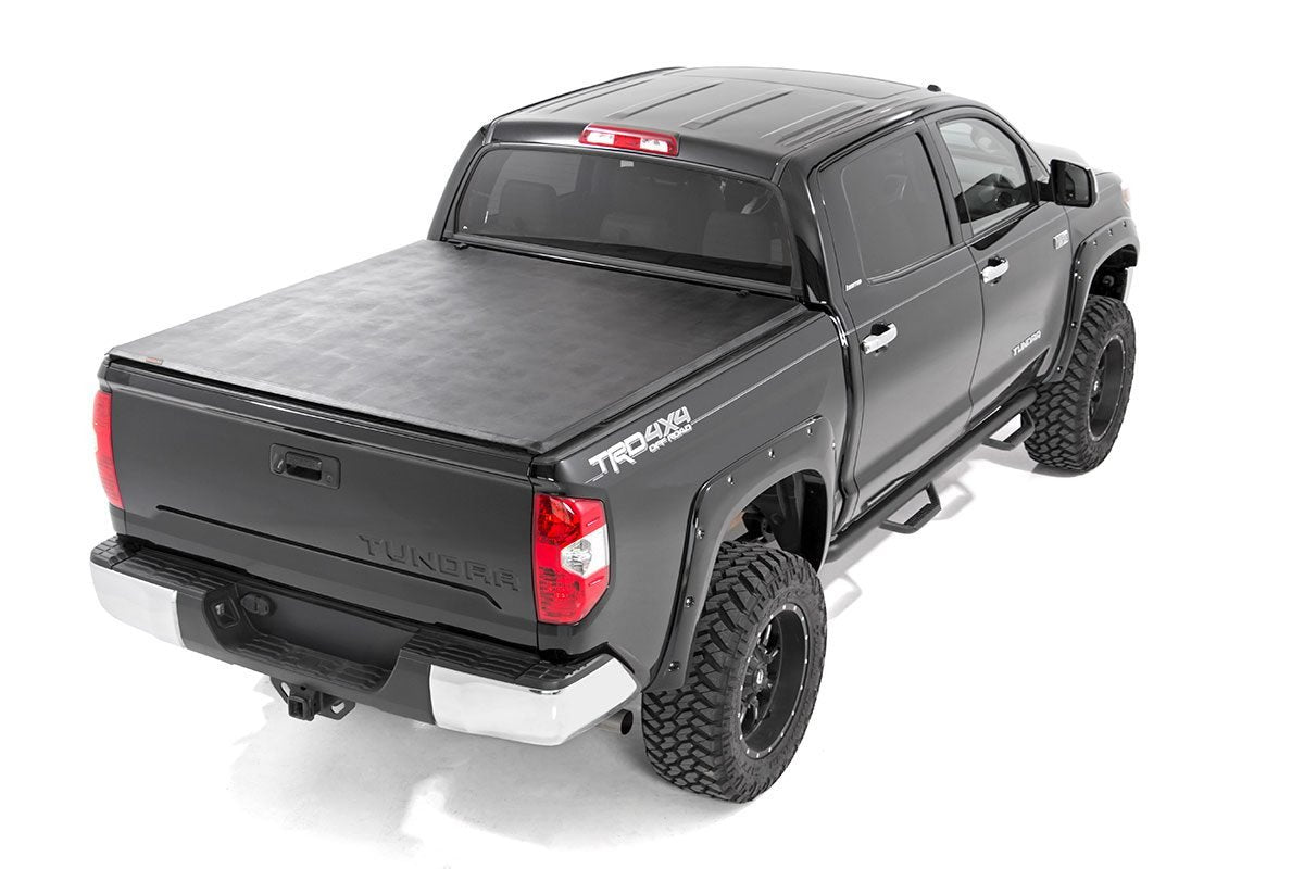 Soft Tri-Fold Bed Cover | 5'7" Bed | No OE Rail | Toyota Tundra (07-24)