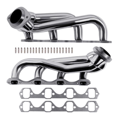 Polished Stainless Steel Shorty Headers for Ford Mustang 1979-1993 5.0L V8