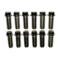 Header Bolts Chrome Set of 12 for Small Block and Big Block American V8 Engines 3/8-16 Thread Corrosion Resistant Alloy Steel for Chevy Ford Mopar Muscle Cars Hot Rods Restoration
