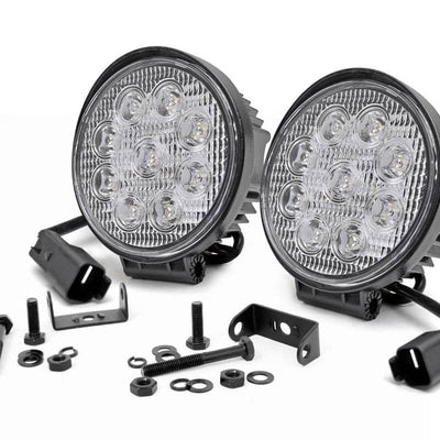 4 Inch Chrome Series LED Light | Round | Pair