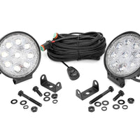 4 Inch Chrome Series LED Light | Round | Pair