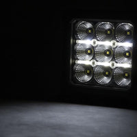 4 Inch Chrome Series LED Light Pods | Square | White DRL | Pair