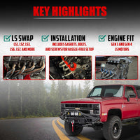 LS Swap Shorty Headers, Universal