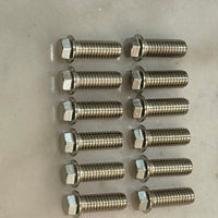 Header Bolts Chrome Set of 12 for Small Block and Big Block American V8 Engines 3/8-16 Thread Corrosion Resistant Alloy Steel for Chevy Ford Mopar Muscle Cars Hot Rods Restoration