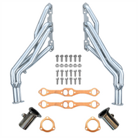 Ceramic Coated Long Tube Exhaust Headers for 1988-1998 Chevy GMC K1500 K2500 Tahoe Yukon Suburban Blazer 5.0 5.7 305 350 4WD 4X4 1-5/8 Inch Primaries 2-1/2 Inch Collectors 88-98