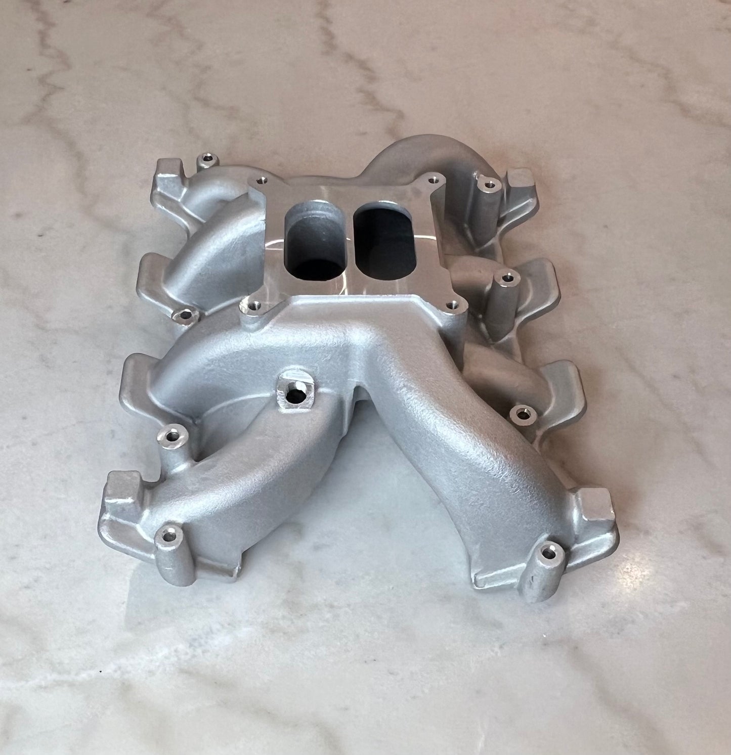 Dual Plane Carburetor Intake Manifold For Cathedral Port LS Engines