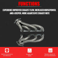Polished Stainless Steel Shorty Headers for Ford Mustang 1979-1993 5.0L V8