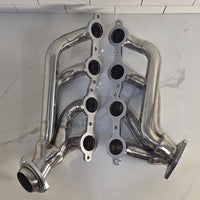 Stainless Steel Shorty Exhaust Headers – Fits 1999-2001 GMC Sierra 1500 2500, 2000-2001 GMC Yukon 4.8L 5.3L with EGR – Direct Bolt-On Manifold Replacement