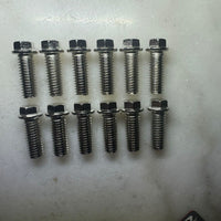 Header Bolts Chrome Set of 12 for Small Block and Big Block American V8 Engines 3/8-16 Thread Corrosion Resistant Alloy Steel for Chevy Ford Mopar Muscle Cars Hot Rods Restoration