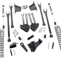 8 Inch Lift Kit | 4 Link | RR Blocks | V2 | Ford F-250/F-350 Super Duty (05-07)
