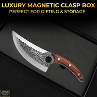SliceElite Hand-Forged Viking Knife | Precision Boning & Meat-Cutting Tool with Gift Box | Professional Chef Knife for BBQ & Kitchen