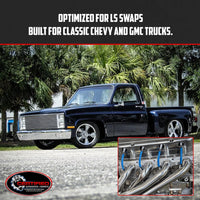 Long Tube LS Swap Headers for 60-91 Chevy & GMC  Trucks C10 C20 C30 2wd and More