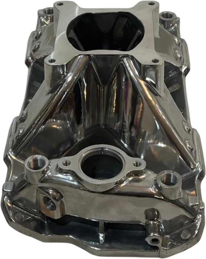 Polished Single Plane Intake Manifold – SBC 262–400