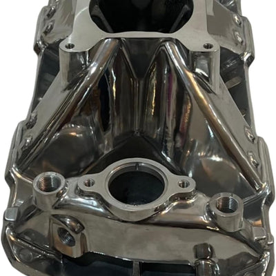 Polished Single Plane Intake Manifold – SBC 262–400