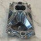 Polished Aluminum Intake Manifold, SBC, Single Plane High Rise for Vortec Heads