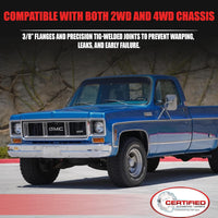 Long Tube Headers for LS Swaps Black Aluminized Thermal Barrier Coating with MLS Gaskets & Header Bolts Fits 73–87 Chevy GMC C/K10–20 and 88–91 Square-Body Blazer Jimmy Suburban 2WD & 4WD