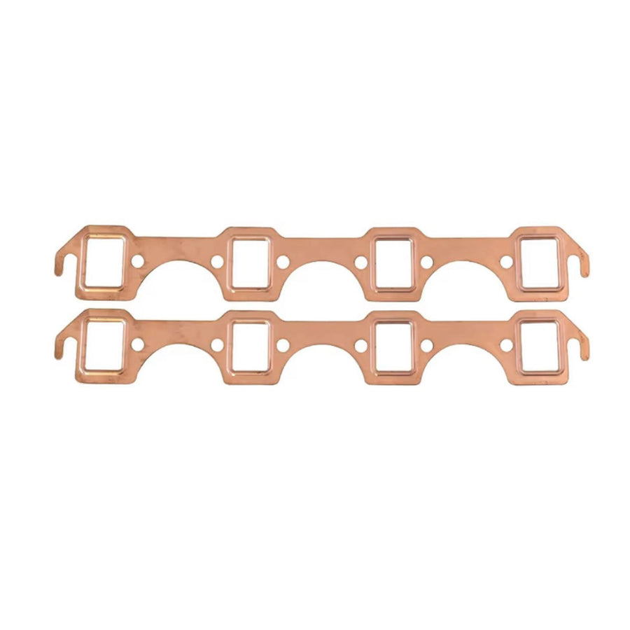 Ford SBF 289 302 351W Copper Header Gasket Set Rectangle Port