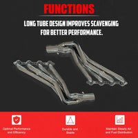 Long Tube LS Swap Headers for 60-91 Chevy & GMC  Trucks C10 C20 C30 2wd and More
