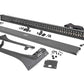 Jeep 50-inch Straight LED Light Bar Upper Windshield Kit w/ Dual-Row Black Series LED | White DRL (20-24 Gladiator JT, 18-24 Wrangler JL)