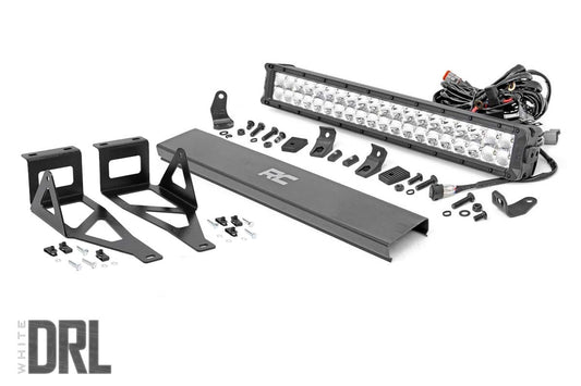 LED Light Kit | Bumper | 20" Chrome Dual Row | White DRL | Ford F-250/F-350 Super Duty (05-07)