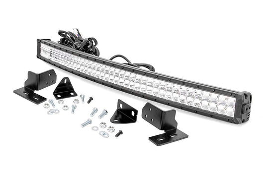 LED Light  | Bumper Mount | 40" Chrome Dual Row | White DRL | Ford F-250 Super Duty (11-16)