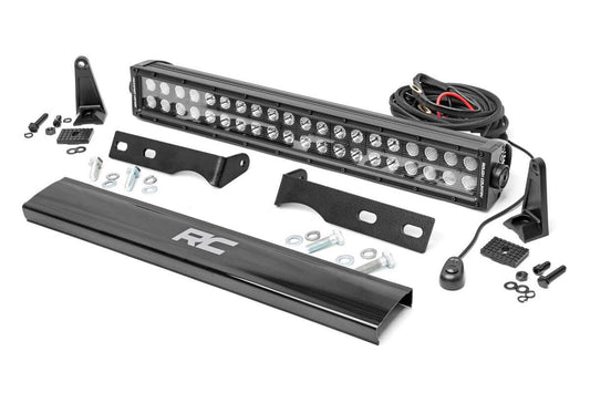 LED Light Kit | Bumper Mount | 20" Black Dual Row | Jeep Grand Cherokee WK2 (11-20)