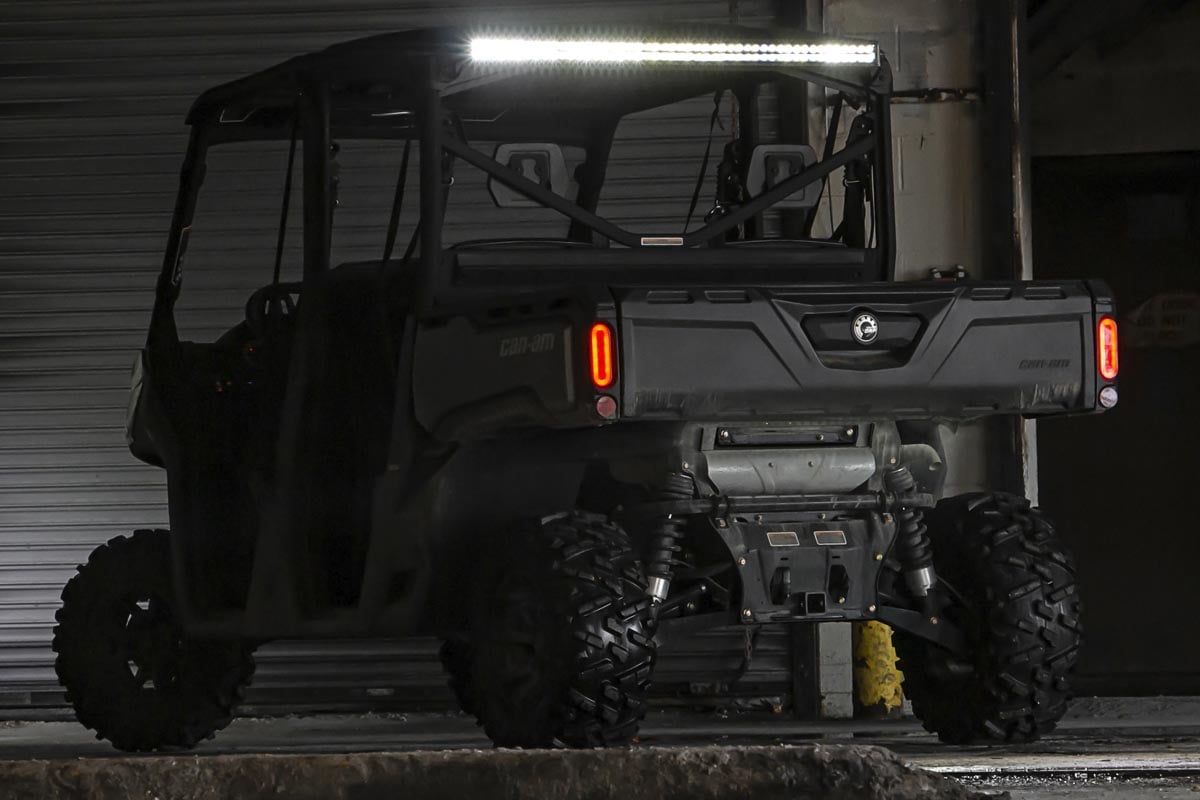 LED Light Kit | Cab Mount | 50" Black Dual Row | Can-Am Defender HD8