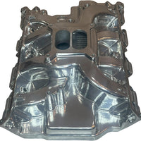 Polished Aluminum Intake Manifold For Ford FE Series  Dual Plane 1500-6500 RPM