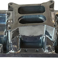 Polished Aluminum Intake Manifold Fits Small Block Ford 302 Dual Plane, Air Gap