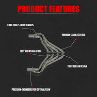 Long Tube Headers – LS Swap 1960–1991 Truck