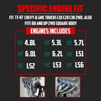 Long Tube Headers – LS Swap 1960–1991 Truck