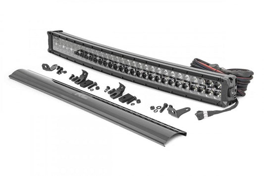 LED Light Kit | Bumper Mount | 30" Black Dual Row | White DRL | Toyota 4Runner (14-20)