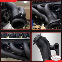 Black Thermal Barrier Coated Shorty Headers for 1979-1993 Ford Mustang 5.0 302 V8 Engine
