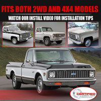 Black Thermal Coated Exhaust Headers 1 5/8 Inch Primaries 2.5 Inch Collectors Steel Fits 1973-1987 Chevy GMC C10 K10 C20 K20 C30 K30 Blazer Suburban Jimmy Small Block Chevy Truck 2WD 4WD V8