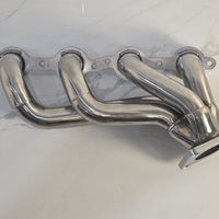 Stainless Steel Shorty Exhaust Headers – Fits 1999-2001 GMC Sierra 1500 2500, 2000-2001 GMC Yukon 4.8L 5.3L with EGR – Direct Bolt-On Manifold Replacement