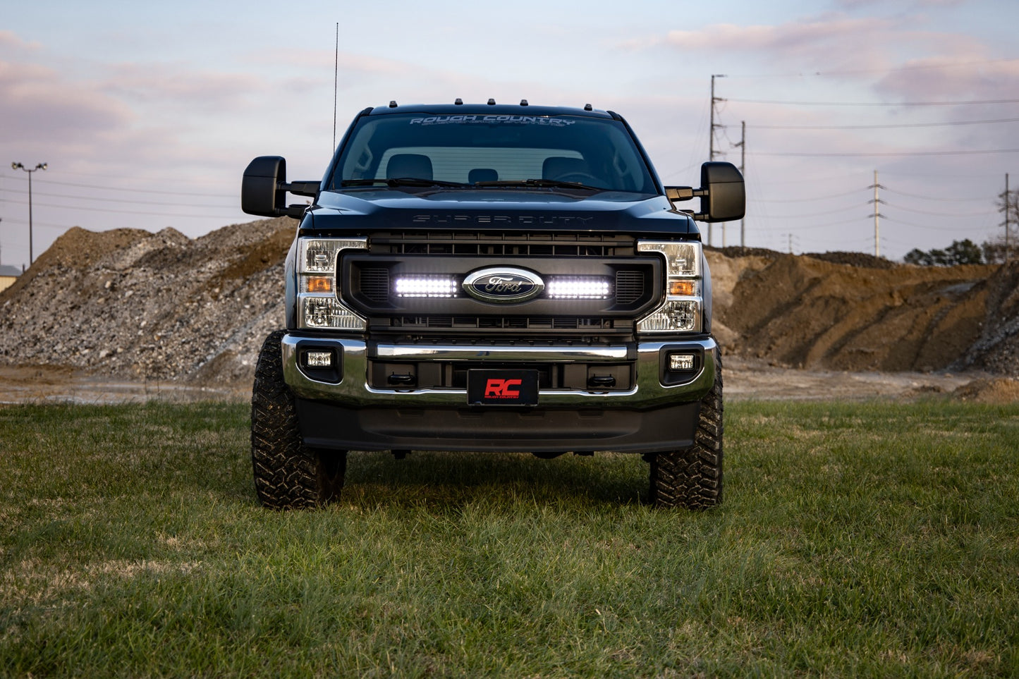 LED Light Kit | Grille Mount | 10 Inch Black | Slimline | Ford F-250 Super Duty (20-22)