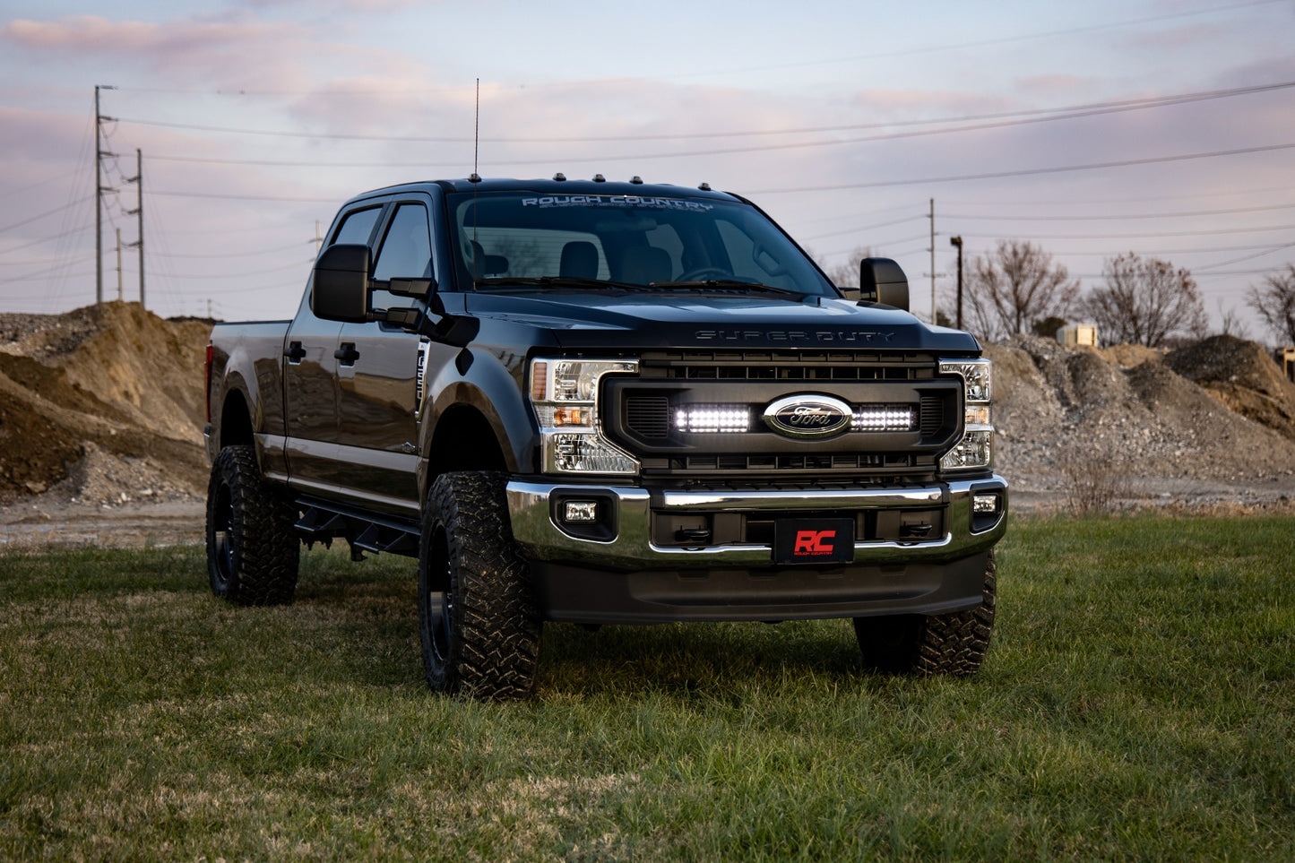 LED Light Kit | Grille Mount | 10 Inch Black | Slimline | Ford F-250 Super Duty (20-22)