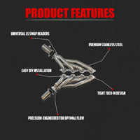 LS Swap Shorty Headers, Universal